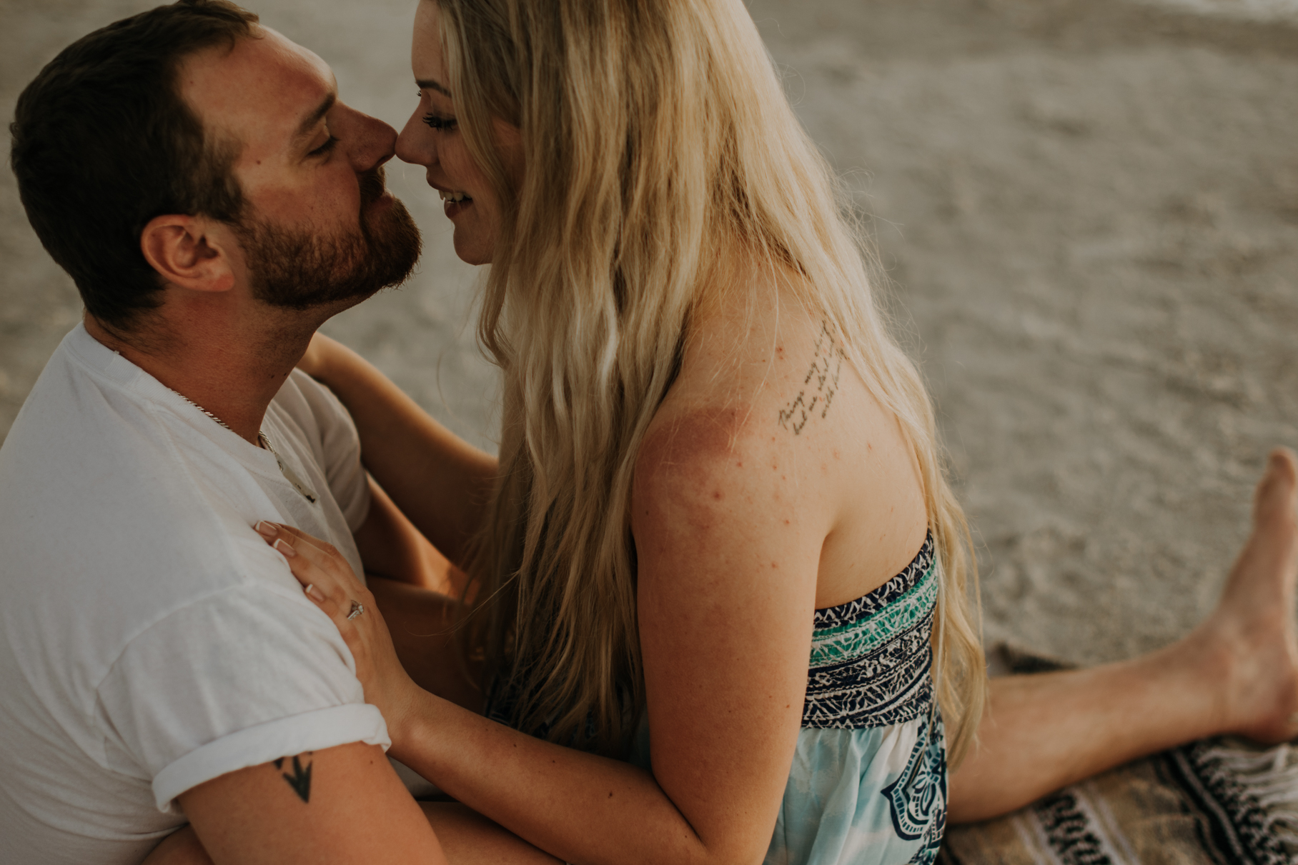 emily + brett | st pete beach engagement | freehearted film co | tampa wedding photography for freespirited lovers