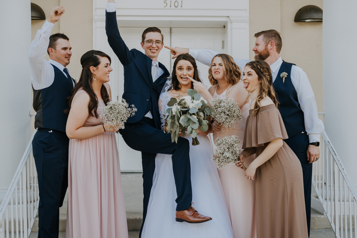 bridal party portraits | Tampa wedding | Emily + Aaron | Freehearted Film Co | Tampa Wedding Photography and Wedding Videography