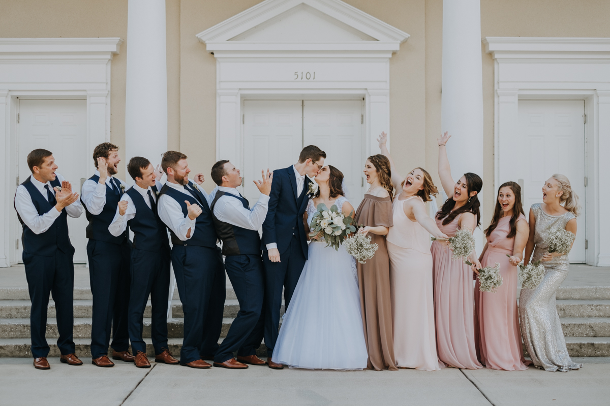 bridal party portraits | Emily + Aaron | Freehearted Film Co | Tampa Wedding Photography and Wedding Videography