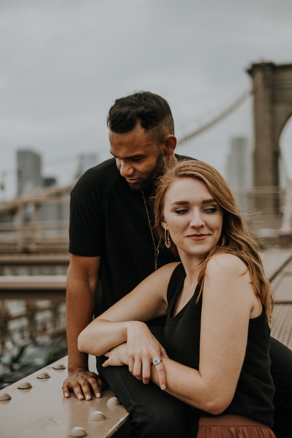 freehearted film co | Brooklyn bridge couples shoot