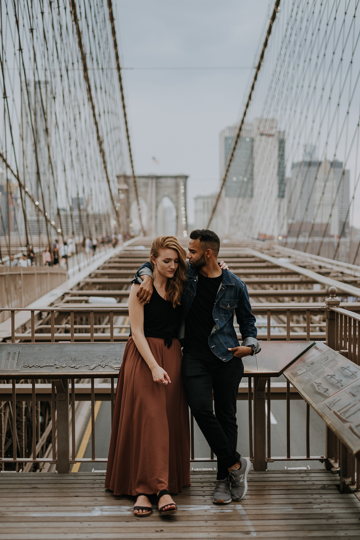 Brooklyn bridge engagement session | freehearted film co