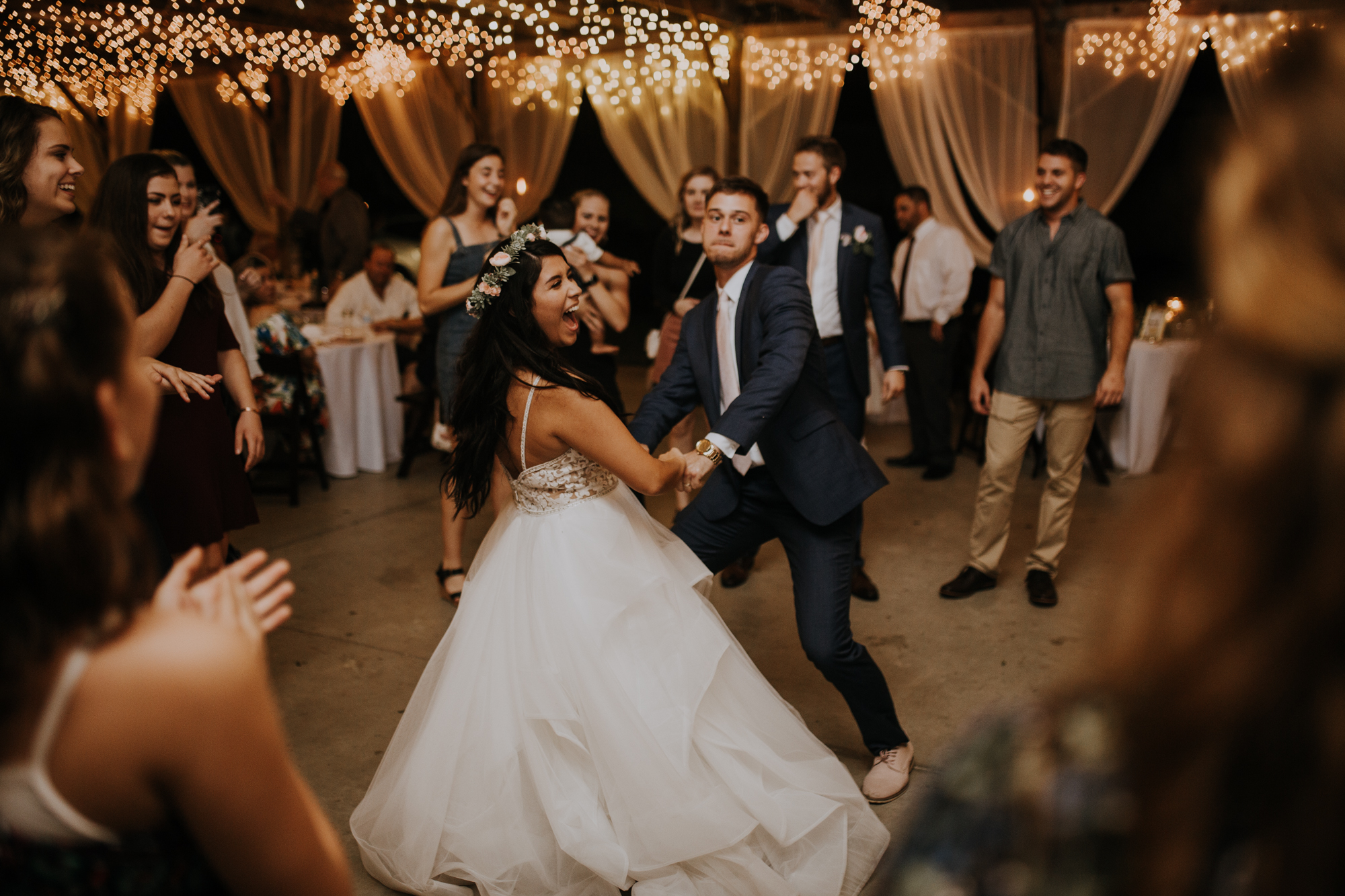 open dancing | reception dancing | boho wedding reception | Florida wedding | romantic sarasota wedding